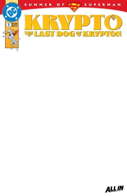 KRYPTO THE LAST DOG OF KRYPTON #1 (OF 5) CVR D BLANK CSV DC COMICS (18th June 2025)