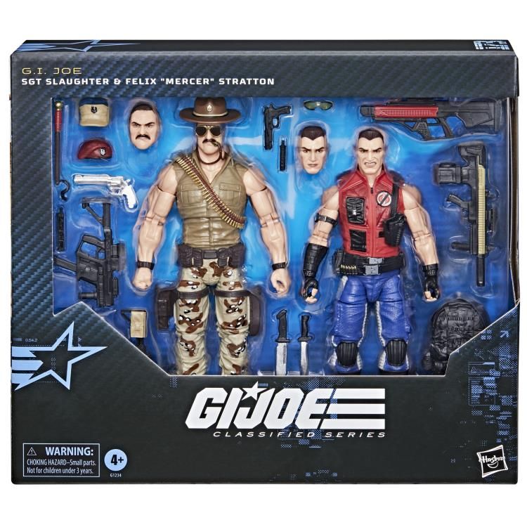***PRE ORDER*** G.I. Joe Classified Series Sgt. Slaughter & Felix "Mercer" Stratton Action Figure 2 Pack