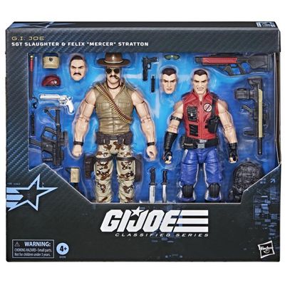 ***PRE ORDER*** G.I. Joe Classified Series Sgt. Slaughter & Felix "Mercer" Stratton Action Figure 2 Pack