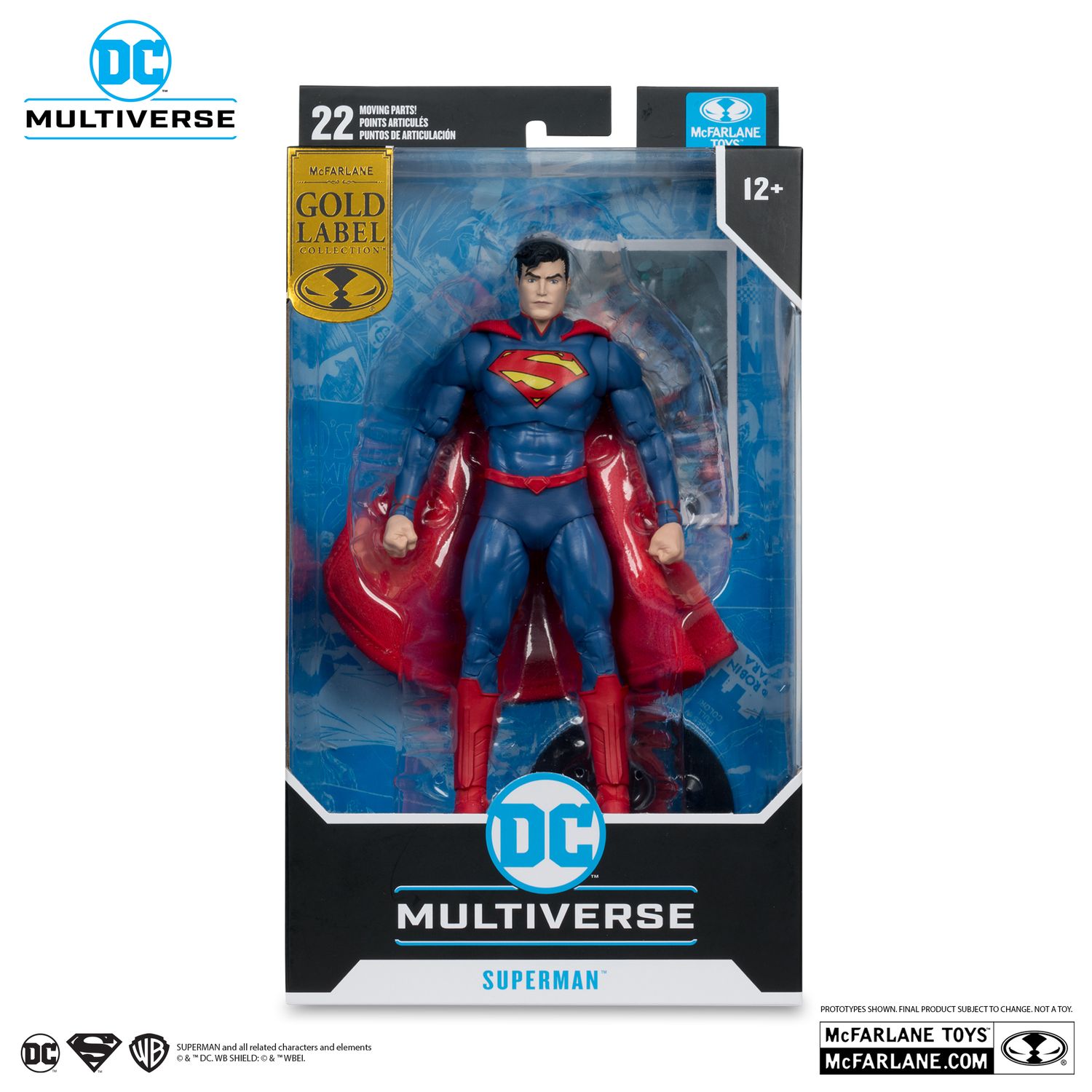 MCFARLANE TOYS 7" DC MULTIVERSE Superman (New 52) Gold Label Action Figure