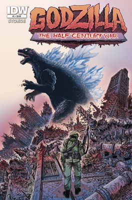 GODZILLA 70TH ANNIV FOIL CLASSICS HALF CENTURY WAR #1 IDW (25th June 2025)