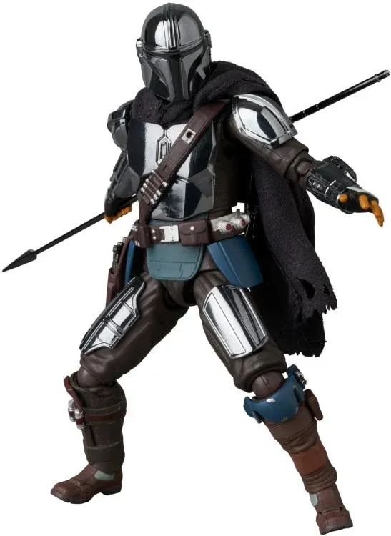 Medicom Star Wars: MAFEX No.256 The Mandalorian EXCLUSIVE (Chrome Version) Action Figure