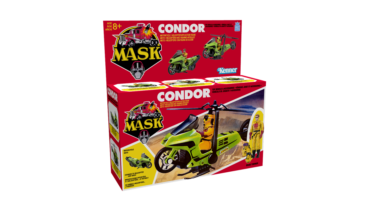 ***PRE ORDER*** The Loyal Subjects MASK Condor Transforming Vehicle (Assault Cycle / Attack Copter) with Action Figure (M.A.S.K)