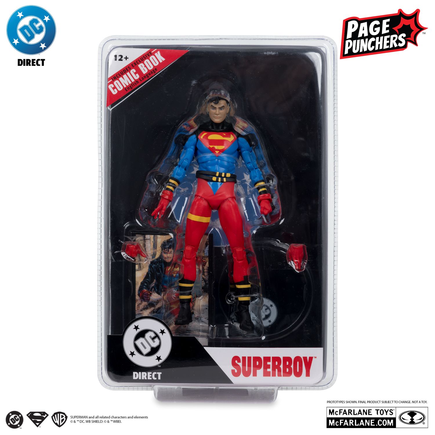 ***PRE ORDER*** DC DIRECT COLLECTIBLES 7" PAGE PUNCHERS CLASSIC SUPERBOY ACTION FIGURE WITH COMIC (RETURN OF SUPERMAN)