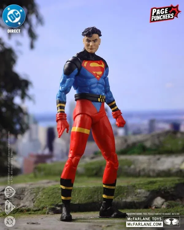 DC DIRECT COLLECTIBLES 7" PAGE PUNCHERS CLASSIC SUPERBOY ACTION FIGURE W/ COMIC