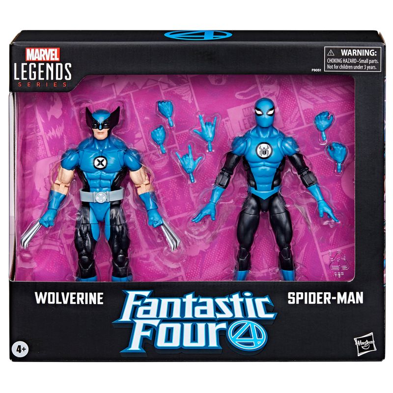 Marvel Legends Fantastic Four 6" Wolverine and Spider-Man 2 Pack