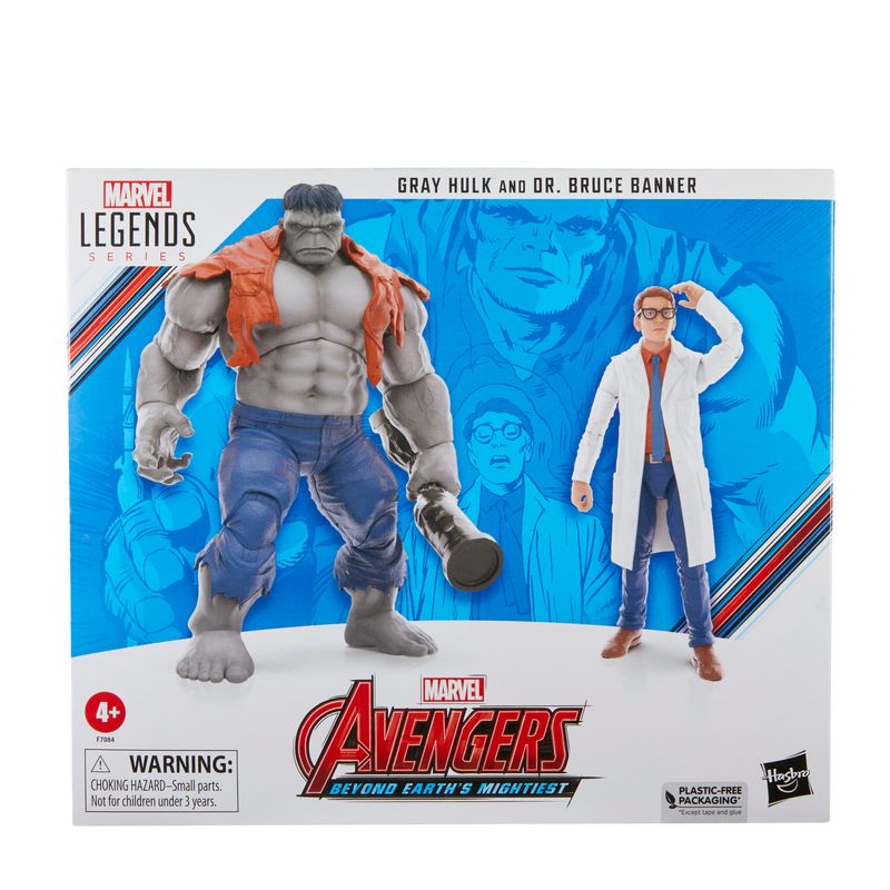 Marvel Legends Avengers 60th Anniversary 6" Grey Hulk and Bruce Banner 2 Pack