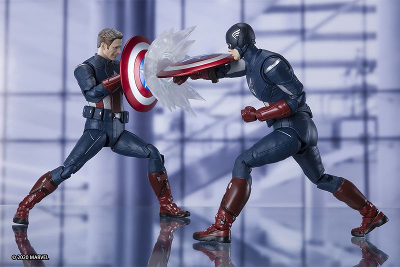 Bandai S.H. Figuarts Avengers CAPTAIN AMERICA ACTION FIGURE (Cap Vs. Cap) **MULTI BUY DISCOUNT AVAILABLE**