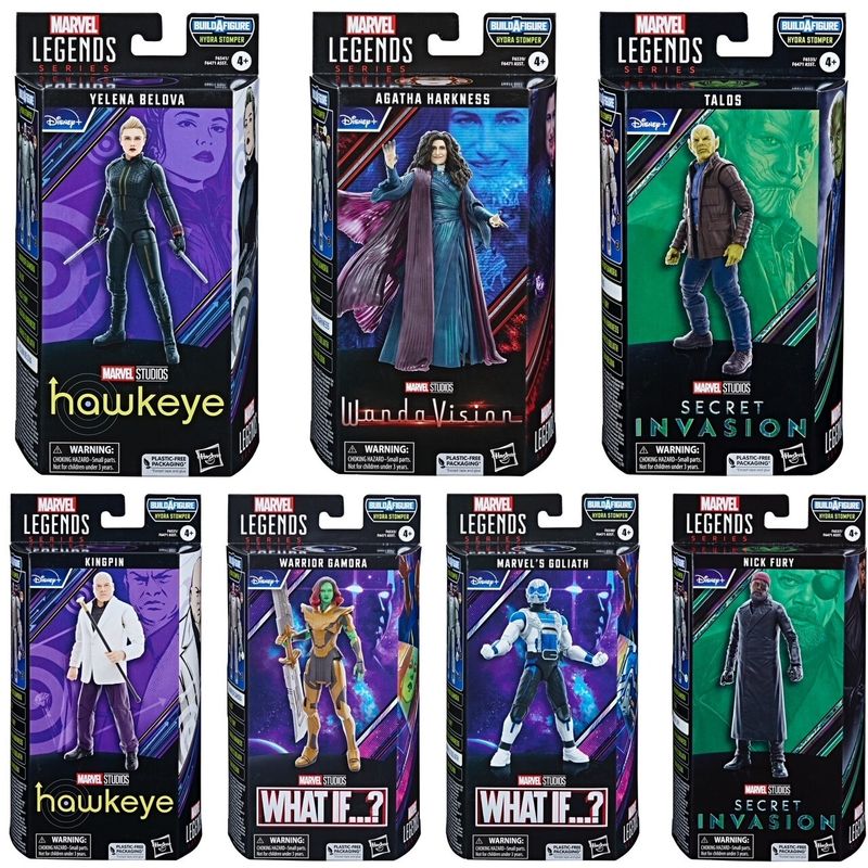 Marvel Legends 6" Disney Plus Wave 5 Set of 7 Action Figures (HYDRA STOMPER BAF)