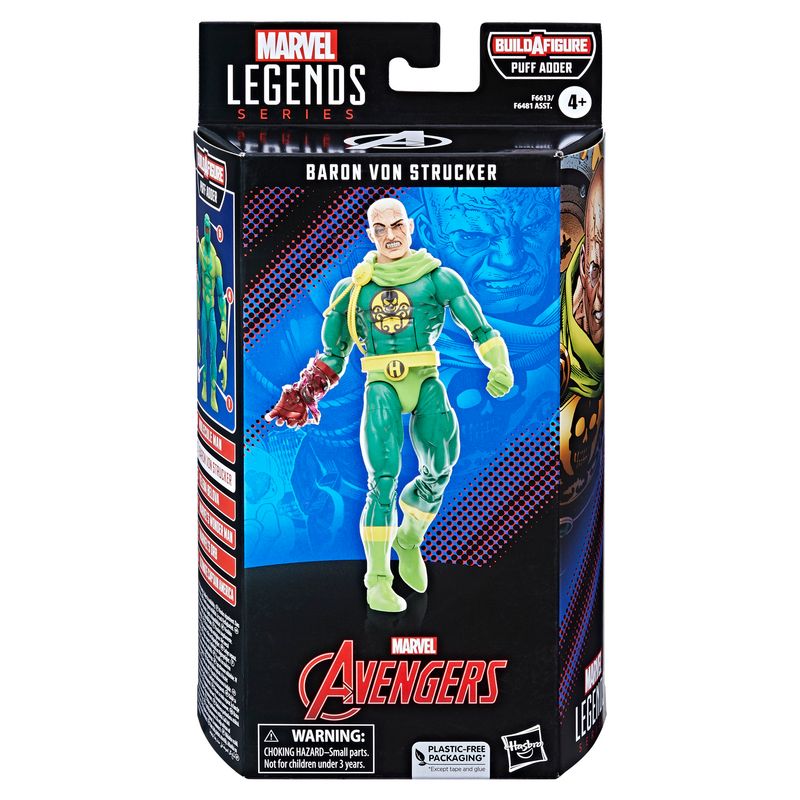 Marvel Legends 6" Avengers Wave - Baron Von Strucker (PUFF ADDER BAF)
