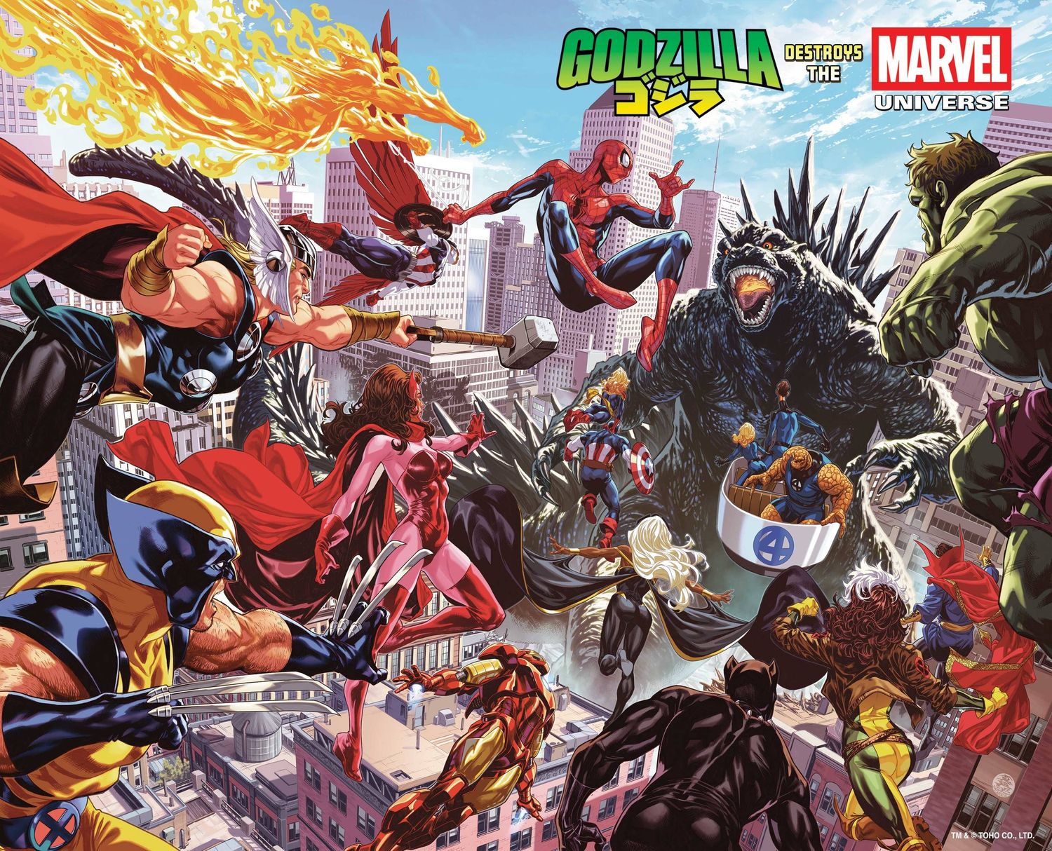 GODZILLA DESTROYS THE MARVEL UNIVERSE #1 WRAPAROUND MARVEL COMICS (23rd July 2025)