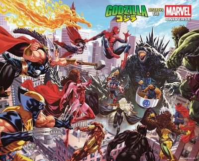 GODZILLA DESTROYS THE MARVEL UNIVERSE #1 WRAPAROUND MARVEL COMICS (23rd July 2025)