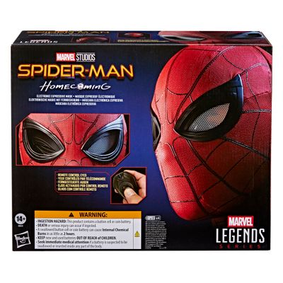 Marvel Legends Spider Man Homecoming Premium Electronic Expressive Roleplay Mask