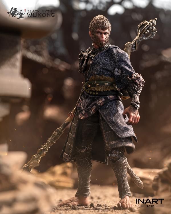 ***PRE-ORDER*** QUEEN STUDIOS INART Black Myth: Wukong The Destined One in Bronze Armor (Deluxe Ver) 1/12 Scale Action Figure