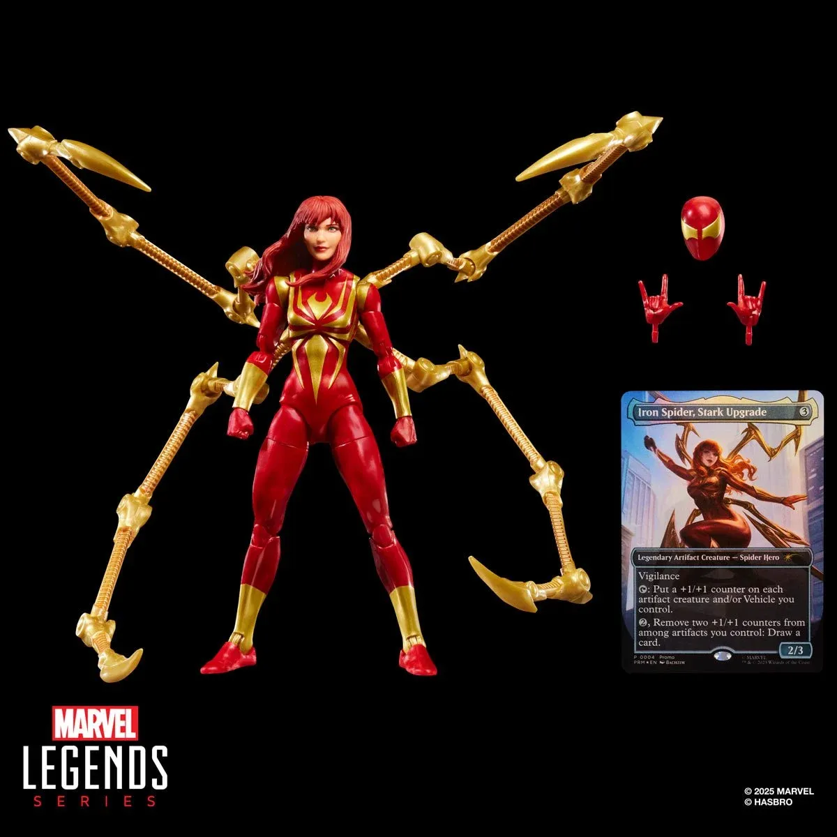 Lanceur Toile Spiderman Marvel Spider-Man: Across The Spider-Verse, Figurine Deluxe Cyborg Spider-Woman De 15 Cm, Pour Figurine Deluxe 15 Cm Spider-Verse