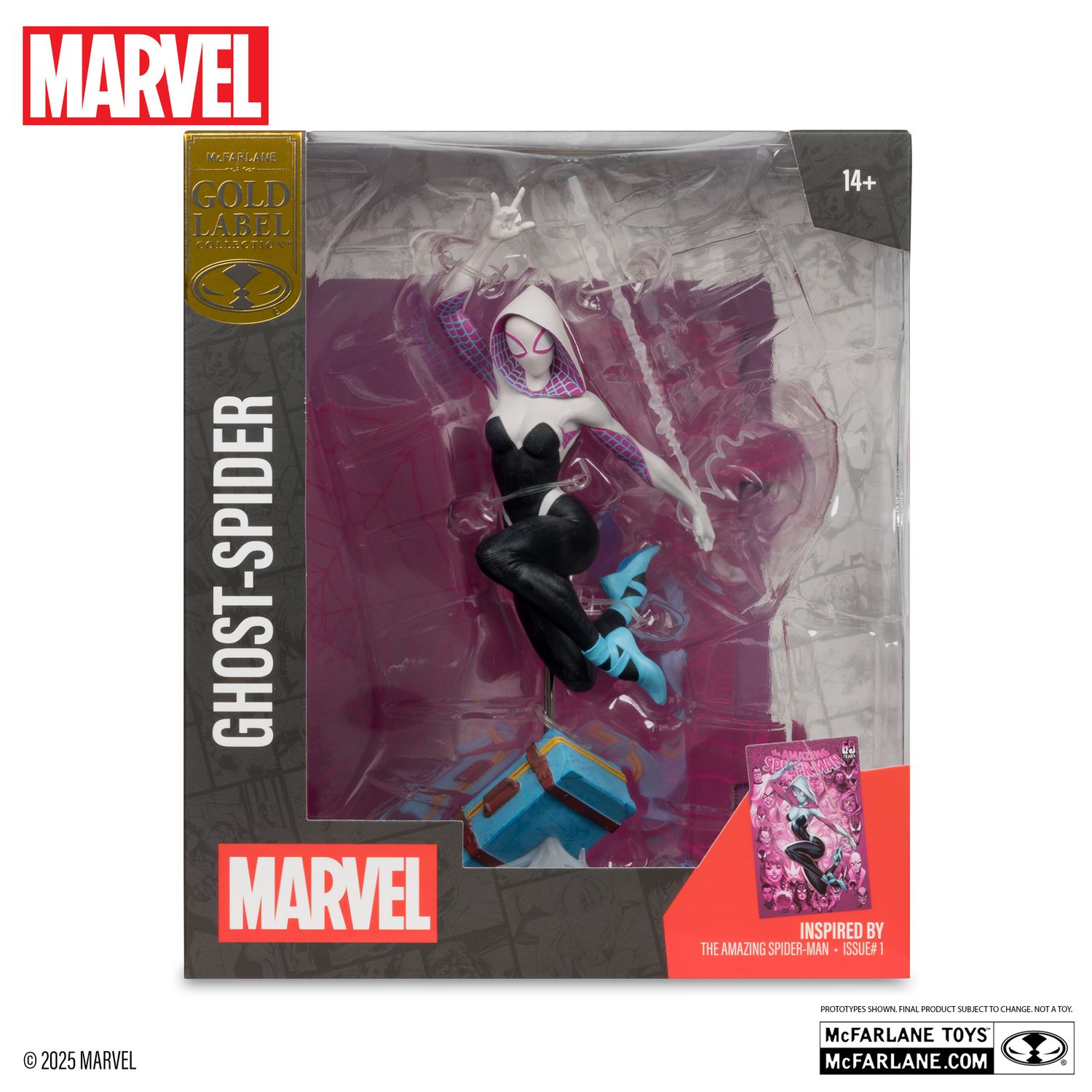 McFarlane MARVEL Ghost Spider 1:10th Scale Collectible with Scene (Amazing Spider-Man #1) GOLD LABEL