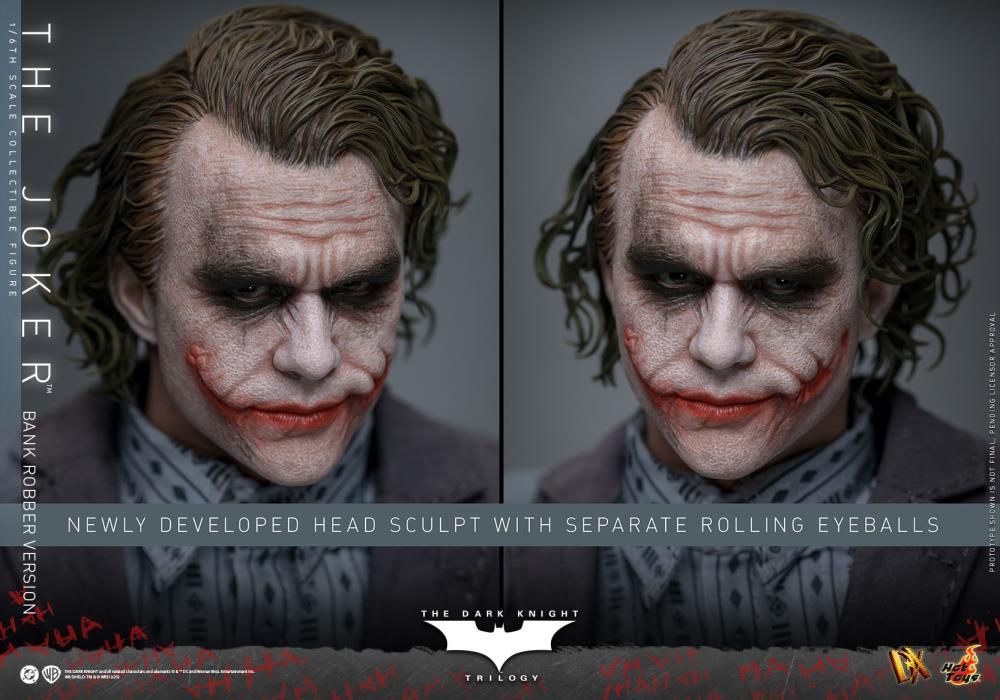 PRE ORDER** Hot Toys The Dark Knight The Joker Bank Robber Version