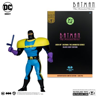 MCFARLANE TOYS DC MULTIVERSE Batman: The Animated Series Lock-Up Black Light Edition Gold Label