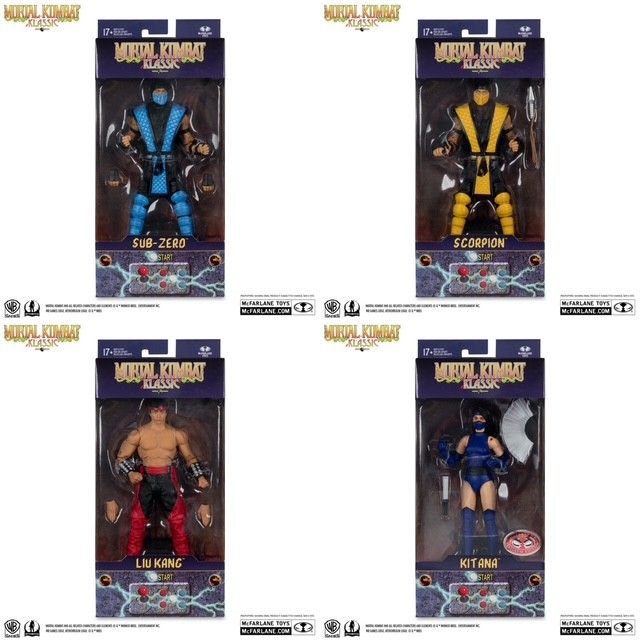 **PRE-ORDER** McFarlane Toys Mortal Kombat Klassic Wave 1 Set of 4 Action Figures