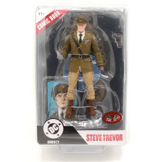 DC DIRECT COLLECTIBLES 7 DC DIRECT COLLECTIBLES 7" PAGE PUNCHERS CLASSIC STEVE TREVOR ACTION FIGURE WITH COMIC (RED PLATINUM)