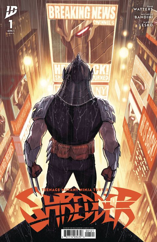 TEENAGE MUTANT NINJA TURTLES SHREDDER #1 CVR B BANDINI IDW (27th August 2025)