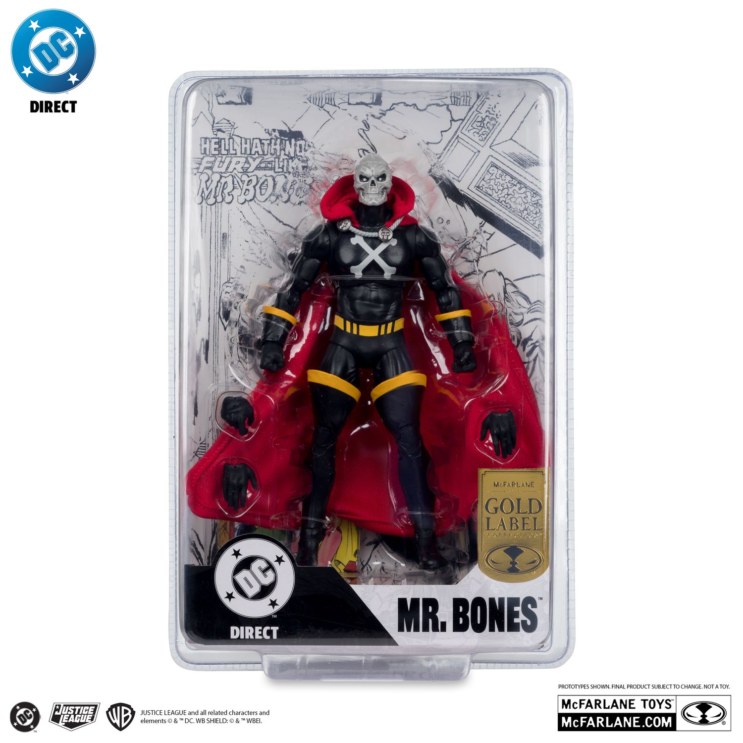 DC DIRECT COLLECTIBLES 7 DC DIRECT COLLECTIBLES 7" PAGE PUNCHERS Mr.Bones (Infinity Inc #16) GOLD LABEL