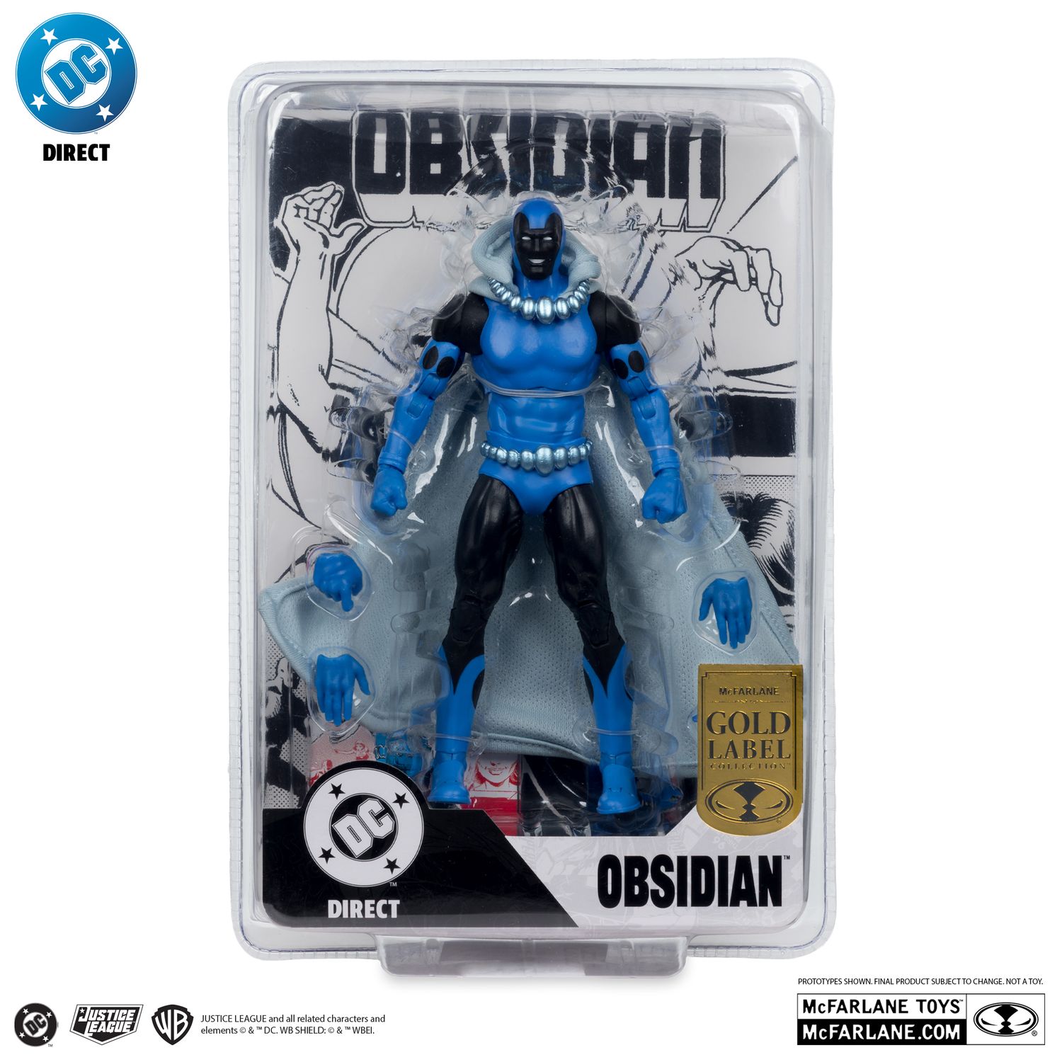 DC DIRECT COLLECTIBLES 7" PAGE PUNCHERS Obsidian (Infinity Inc #16) GOLD LABEL