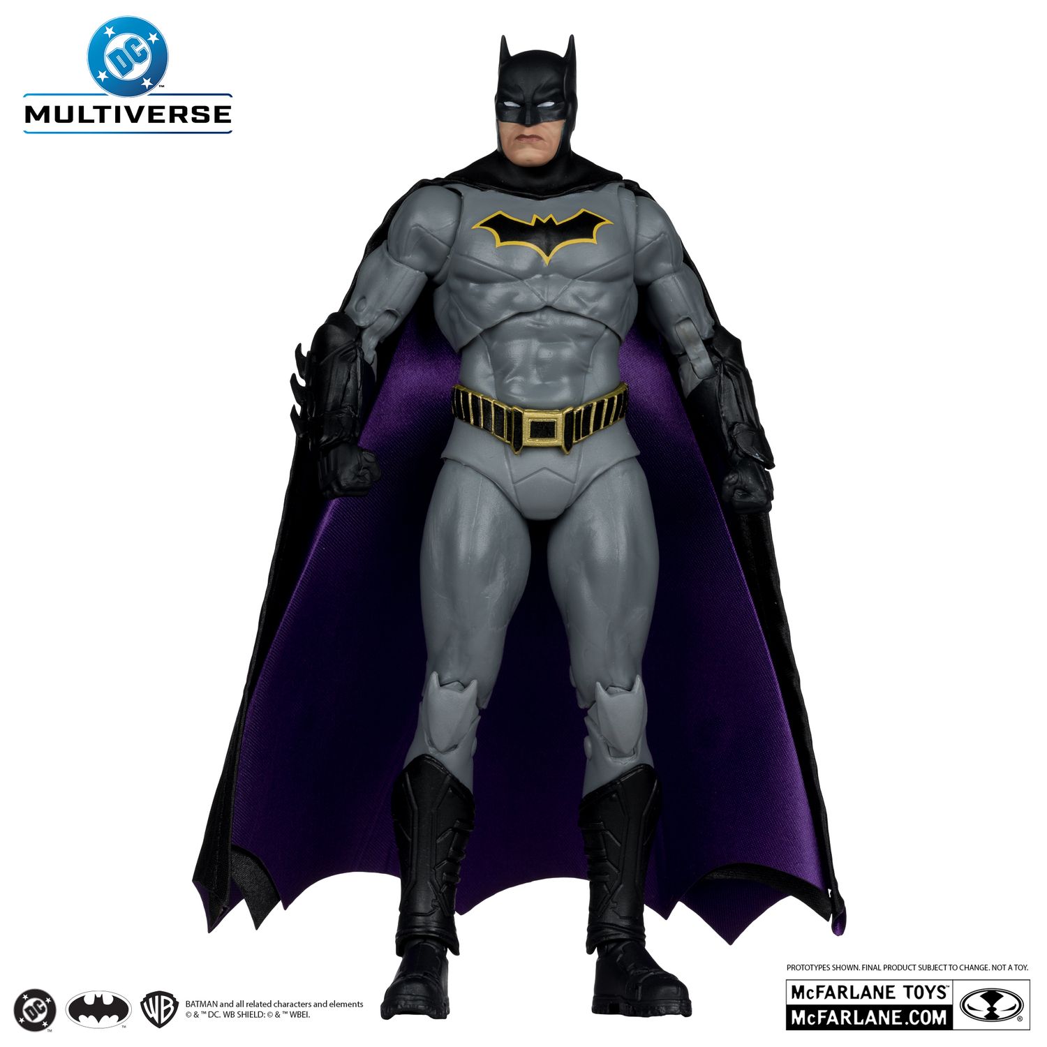 McFarlane Toys - DC Multiverse Batman figuur met vleermuis (het dertiende uur) Gold Label 17,8 cm