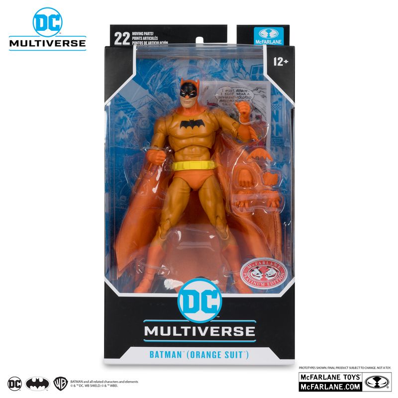 MCFARLANE TOYS DC MULTIVERSE Batman (Orange Suit) RED PLATINUM