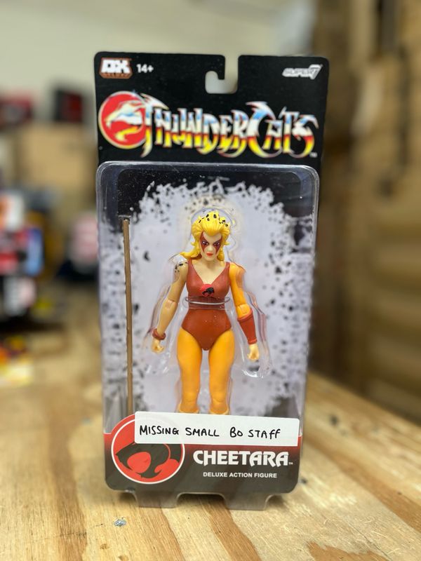 ***MISSING SMALL BO STAFF*** Super7 THUNDERCATS DELUXE! Cheetara Figure 7" Scale Action Figure