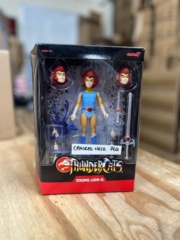 ***BROKEN NECK PEG*** Super7 Thundercats Wave 10 Ultimates Young Lion-O