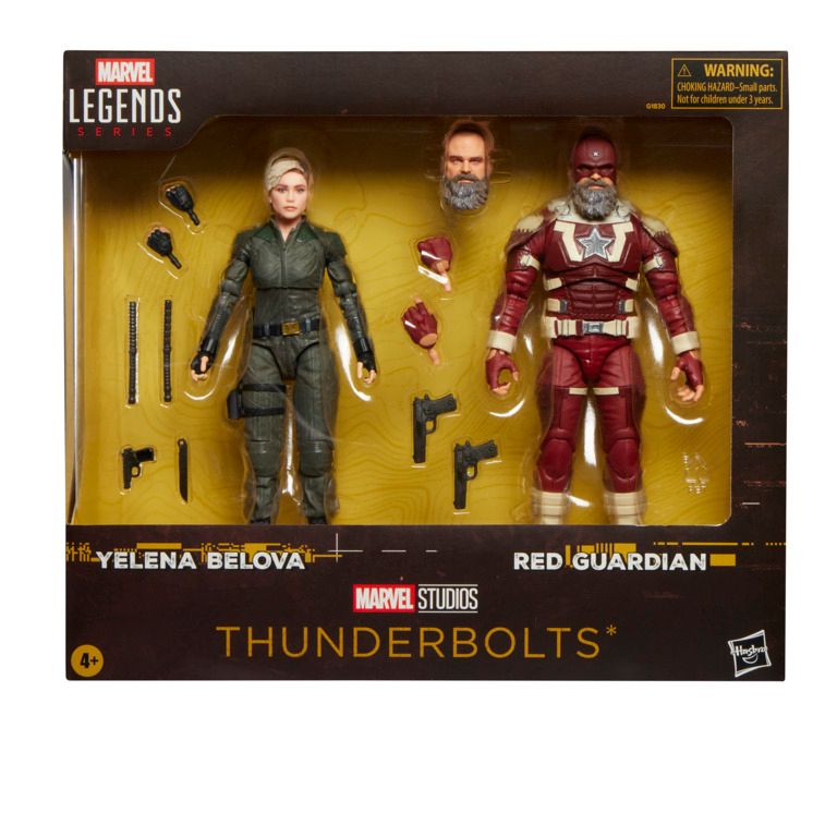 Marvel Legends Series Thunderbolts Yelena Belova and Red Guardian Action Figures