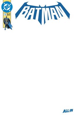 BATMAN #1 CVR K BLANK CSV DC COMICS (3rd September 2025)
