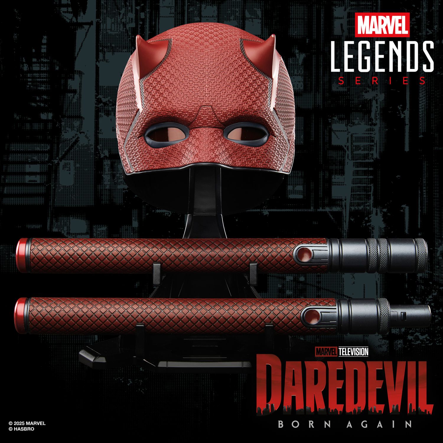 ***PRE ORDER*** Marvel Legends Series Daredevil: Born Again Premium Roleplay Mask and Billy Club