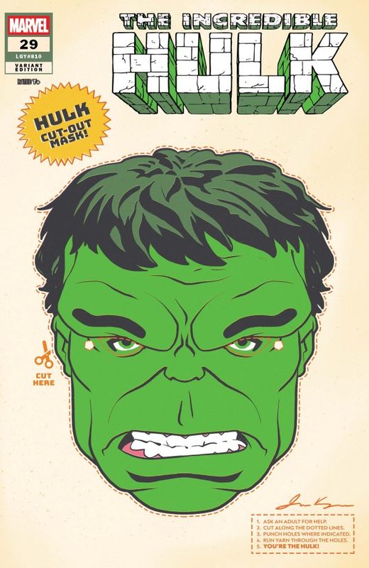 INCREDIBLE HULK #29 RETRO HALLOWEEN MASK VAR MARVEL COMICS (17th September 2025)