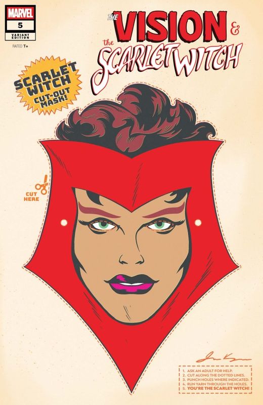 VISION & THE SCARLET WITCH #5 RETRO HALLOWEEN MASK VAR MARVEL COMICS (24th September 2025)