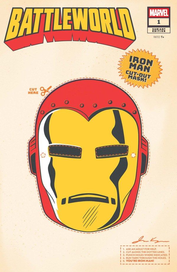 BATTLEWORLD #1 RETRO HALLOWEEN MASK VAR MARVEL COMICS (24th September 2025) BATTLEWORLD #1 RETRO HALLOWEEN MASK VAR MARVEL COMICS (24th September 2025)