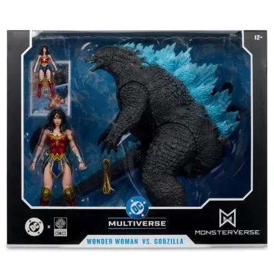 ***PRE-ORDER*** MCFARLANE TOYS DC MULTIVERSE Wonder Woman VS Godzilla (Justice League vs. Godzilla vs. Kong) 2pk