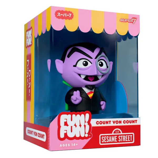 Super7 Fun! Fun! Sesame Street Wave 1 Count Von Count Super7 Fun! Fun! Sesame Street Wave 1 Count Von Count