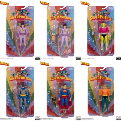 ***PRE-ORDER*** MCFARLANE TOYS DC SUPER FRIENDS WAVE 3 SET  OF 6 Retro Action Figures