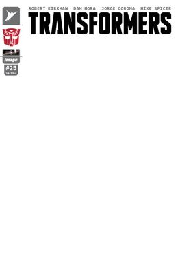 TRANSFORMERS #25 CVR G BLANK SKETCH AUTOBOT VAR IMAGE COMICS (8th October 2025)