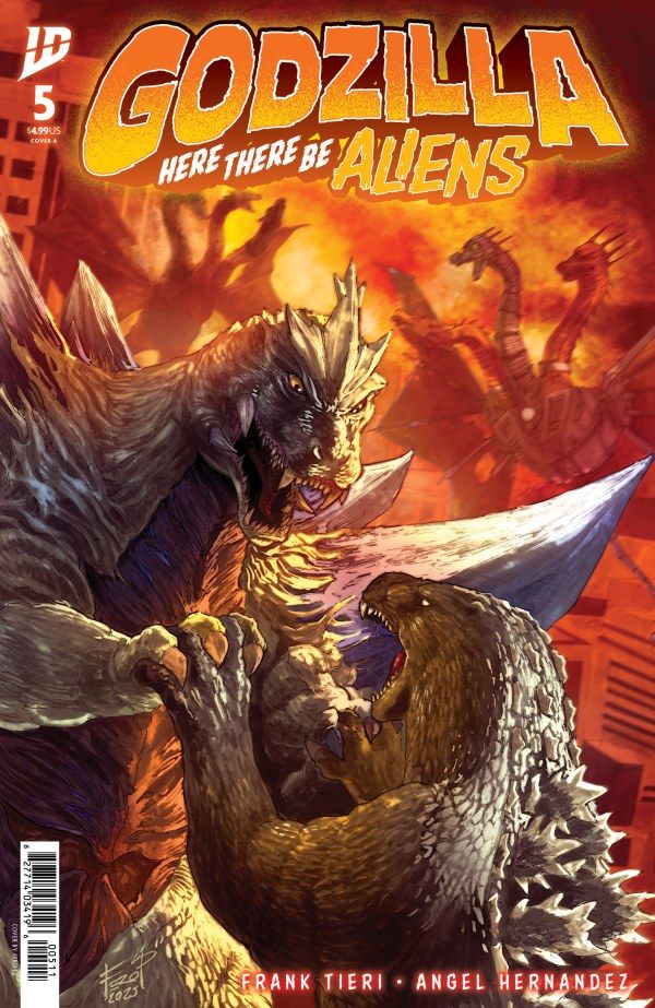 GODZILLA HERE THERE BE ALIENS #5 CVR A PE IDW COMICS (8th October 2025)