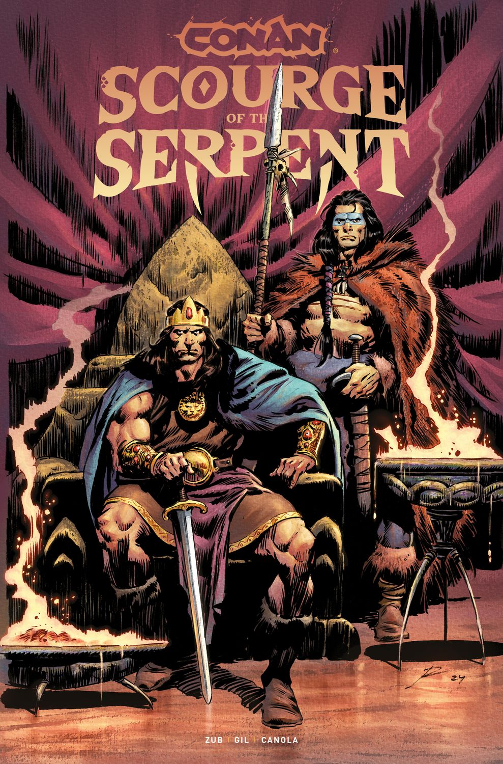 CONAN THE BARBARIAN SCOURGE OF THE SERPENT #1 (OF 4) CVR A TITAN COMICS (8th October 2025)