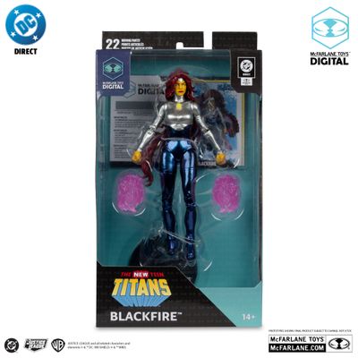 ***PRE-ORDER*** MCFARLANE TOYS 7" DC DIRECT Blackfire (The New Teen Titans) with McFarlane Toys Digital Collectible