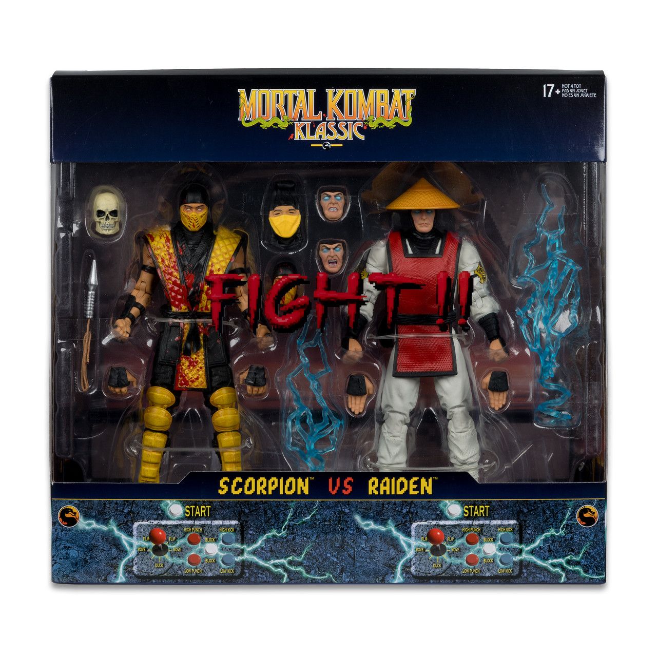**PRE-ORDER** McFarlane Toys Mortal Kombat Klassic Scorpion vs Raiden 7in Action Figure 2 Pack