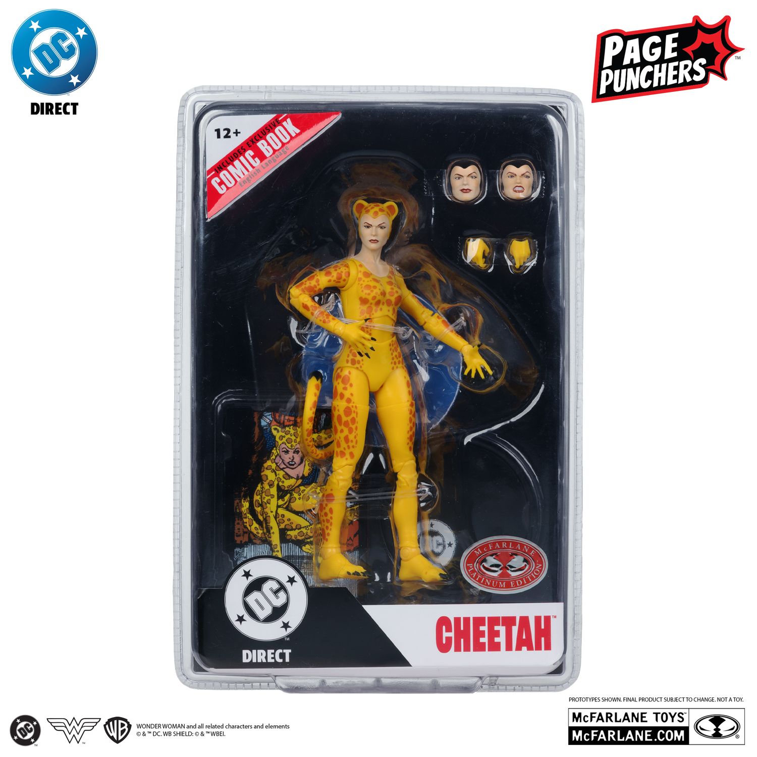 ***PRE ORDER*** DC DIRECT COLLECTIBLES 7 ***PRE ORDER*** DC DIRECT COLLECTIBLES 7" PAGE PUNCHERS Cheetah (Crisis on Infinite Earths) with Comic
