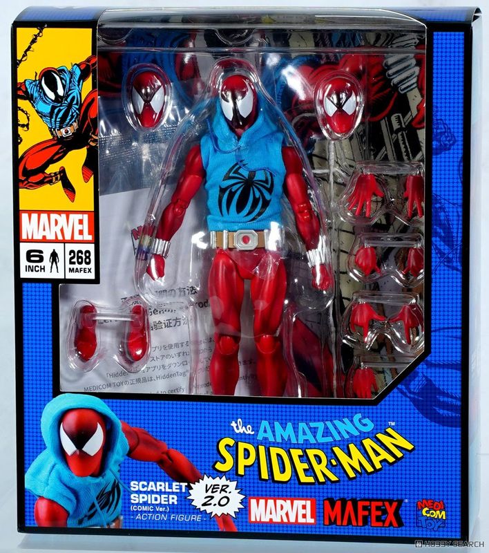 MEDICOM MAFEX No.268 The Amazing Spider-Man Scarlet Spider (Comic 2.0 Ver.) Action Figure MEDICOM MAFEX No.268 The Amazing Spider-Man Scarlet Spider (Comic 2.0 Ver.) Action Figure