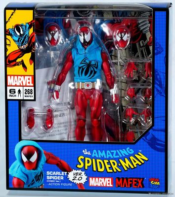 MEDICOM MAFEX No.268 The Amazing Spider-Man Scarlet Spider (Comic 2.0 Ver.) Action Figure MEDICOM MAFEX No.268 The Amazing Spider-Man Scarlet Spider (Comic 2.0 Ver.) Action Figure