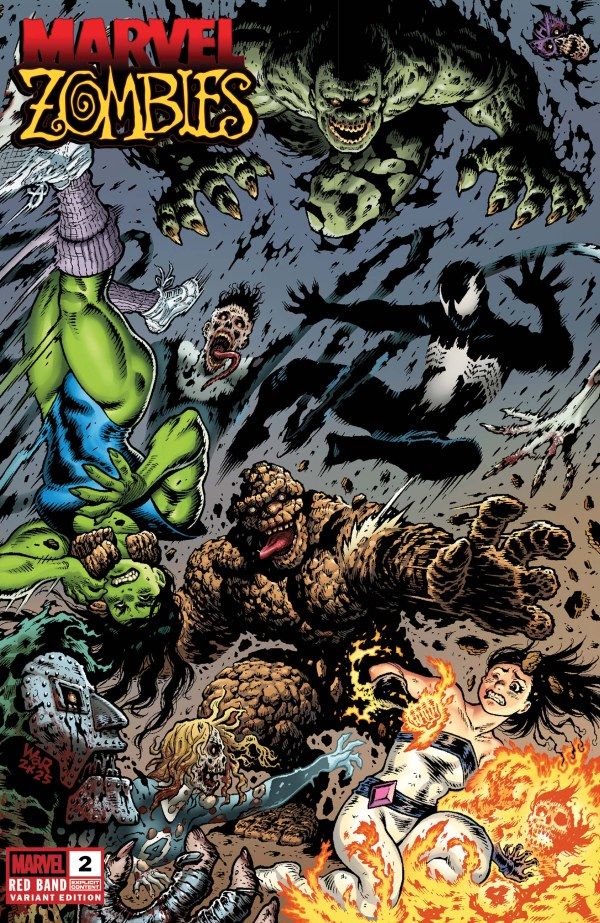 MARVEL ZOMBIES RED BAND #2 ADAM WARREN VAR [POLYBAGGED] MARVEL COMICS (22nd October 2025)