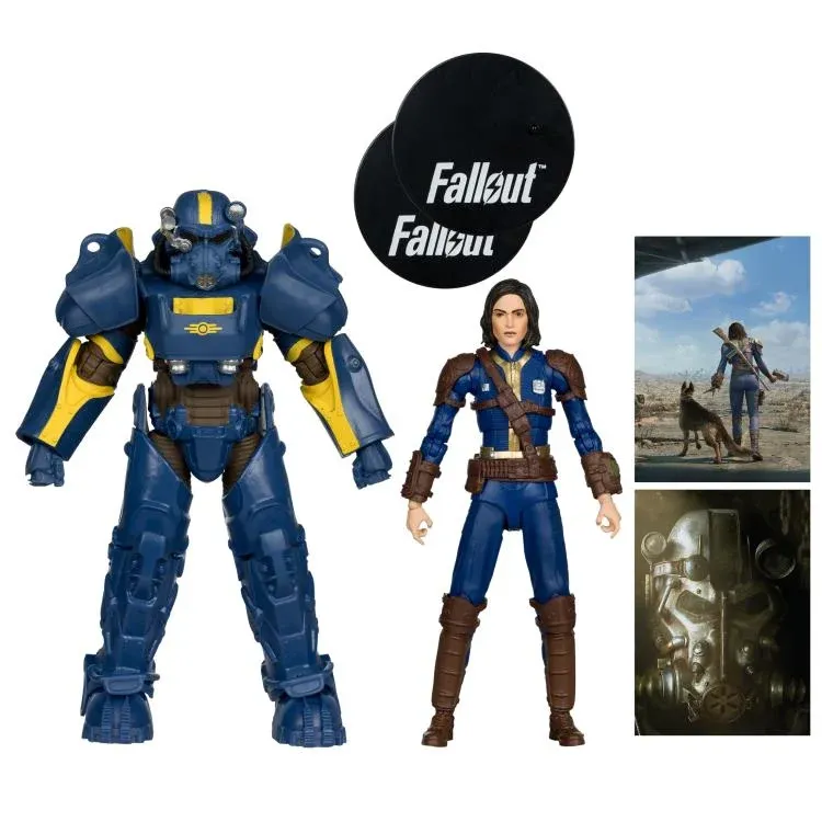 ** PRE-ORDER** McFarlane Toys Fallout 4 T-60 Vault Tec & Sole Survivor Action Figure Two-Pack